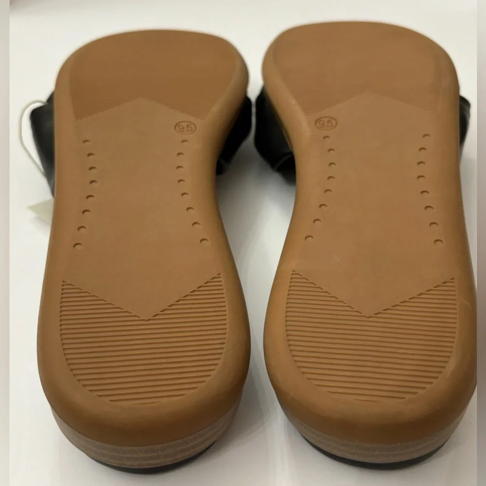 Joie Women’s Black Single Strap Knot Sandals size 9.5 Summer Casual Vacation
